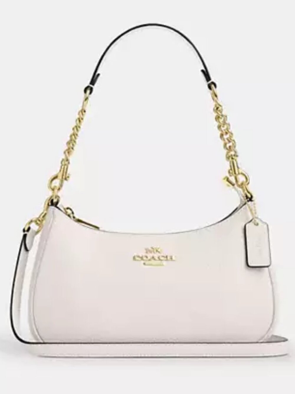 Coach Teri Shoulder Bag Pebble Leather Chalk CV934